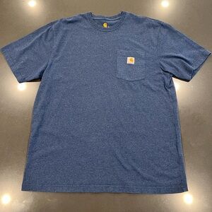 Carhartt Men's Heather Blue Short Sleeve Tee